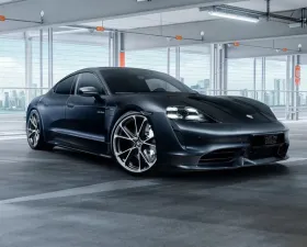 Techart Formula VI 22x10 | 22x11.5 Bicolor Forged Monobloc Wheel Set Porsche Taycan 2020+