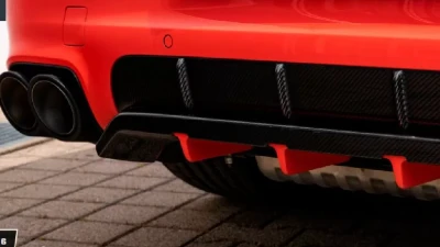 TechArt Rear Diffusor In Body Color Porsche Cayenne 2017+                                     - 09Y.100.510.009 - Image 2