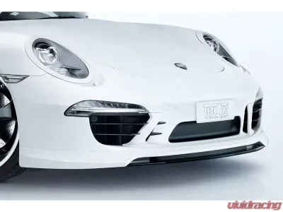 TechArt Front Spoiler for Porsche 991.2 Carrera & Targa 2017-2019, Black Polypropylene - 091.100.102.009