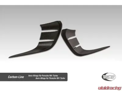 TechArt Aero Wings Matt Carbon Fiber for Porsche 991 Turbo 2013-2016 - 091.121.183.009