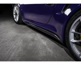 TechArt Side Skirt Panels Glossy Carbon Fiber for Porsche 991.2 GT3 2018-2019
