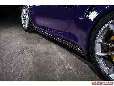 TechArt Side Skirt Panels Glossy Carbon Fiber for Porsche 991.2 GT3 2018-2019 - 091.121.350.009G