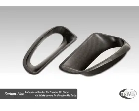 TechArt Rear Fender Vents Matt Carbon Fiber for Porsche 991 GT3 RS, 991 Turbo, 991.2 Turbo
