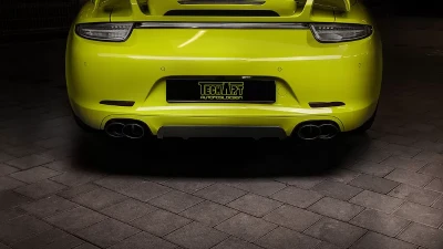 TechArt Rear Diffuser Matt Carbon Fiber for Porsche 991 Carrera 2012-2016, 991 Targa 2014-2016                                     - 091.121.500.009 - Image 2