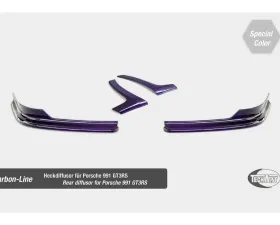Techart Rear Diffuser in Custom Color Carbon Fiber Porsche 991 GT3 RS 2014-2016