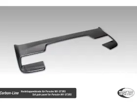 TechArt Tailgate Panel Glossy Carbon Fiber for Porsche 991 GT3 RS 2014-2016