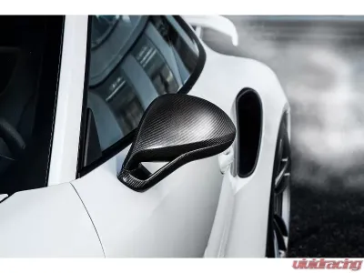 TechArt Standard Side Mirror Base Matt Carbon Fiber for Porsche 991 | 991.2 - 091.121.845.009