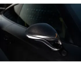TechArt Standard Side Mirror Base Glossy Carbon Fiber for Porsche 991 | 991.2 Clearance
