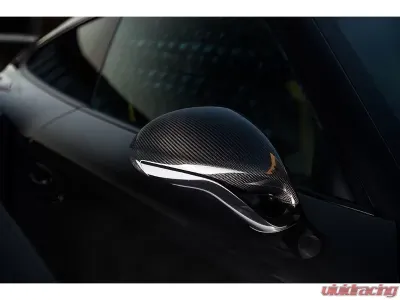TechArt Standard Side Mirror Base Glossy Carbon Fiber for Porsche 991 | 991.2 Clearance - 091.121.845.009G