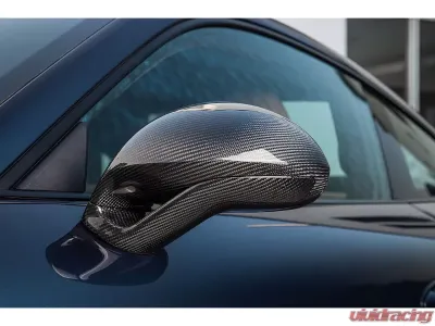 TechArt Standard Side Mirror Bottom Shell Glossy Carbon Fiber for Porsche 991 | 991.2 - 091.121.847.009G