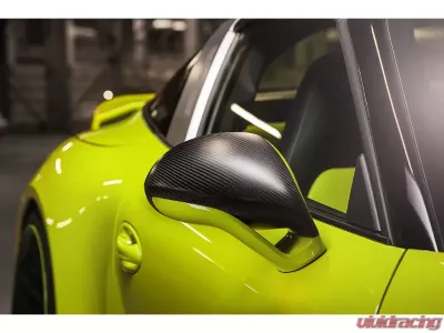 TechArt SportDesign Side Mirror Shells Matt Carbon Fiber for Porsche 991 | 991.2 - 091.121.849.009