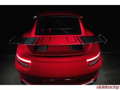 TechArt Rear Spoiler Partially Coated Carbon Fiber for Porsche 991 GT3 RS 2014-2016 - 091.121.891.009