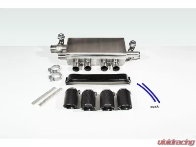 TechArt 4-Flow Center Outlet Sport Exhaust System w/ Valve Control for Porsche 991.2 Carrera 2017-2019 - 091.310.500.009