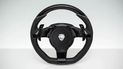 TechArt 3-spoke Sport Steering Wheel in Leather PDK Porsche 991                                     - 097.430.372.CCC - Image 2