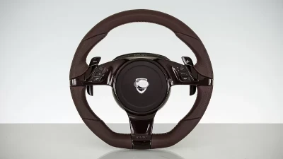 TechArt 3-spoke Sport Steering Wheel in Leather PDK Porsche 991                                     - 097.430.372.CCC - Image 3