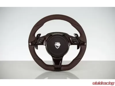 TechArt 3-spoke Sport Steering Wheel in Leather PDK Porsche 991 - 097.430.372.CCC