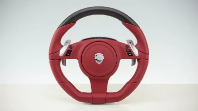TechArt 3-spoke Sport Steering Wheel in Leather PDK Porsche 991                                     - 097.430.372.CCC - Image 4