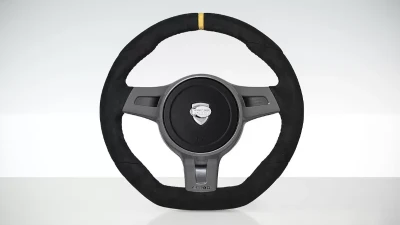 TechArt 3-spokes Type Sport Steering Wheel in Custom Color