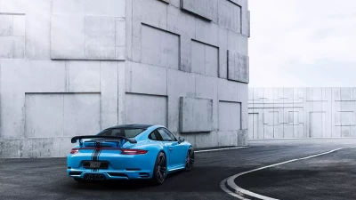 TechArt Rear Diffusor Add-On for Porsche Carrera 991.2 PSE 2017-2019 Centered Exhaust                                     - 091.100.512.009 - Image 3