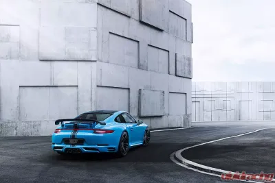 TechArt Rear Diffusor Add-On for Porsche Carrera 991.2 PSE 2017-2019 Centered Exhaust - 091.100.512.009