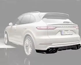 TechArt Rear Apron With Diffusor Porsche Cayenne 2017+