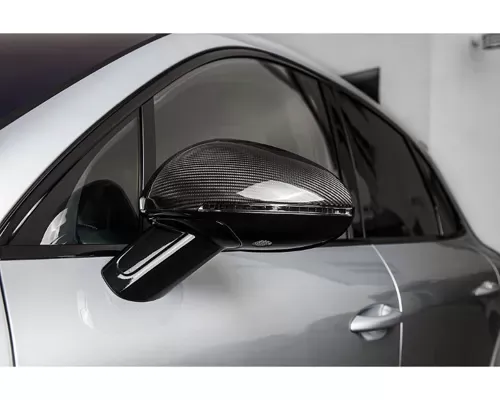 TechArt Side Mirror Shells in Glossy Carbon Fiber Porsche 95B Macan - B95.121.321.009G