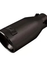 DC Sports 2.25" Black Powder Coated Stainless Steel Bolt-On Exhaust Tip                                     - EX-1012B - Image 4