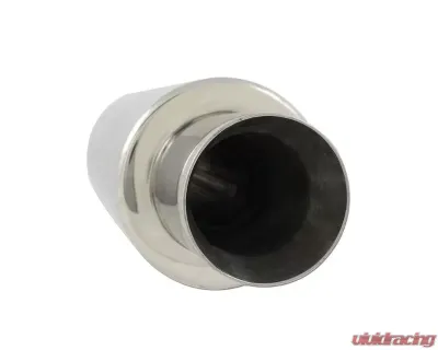 DC Sports 2.5" Polished Stainless Steel Muffler|Silencer w/ Slant Cut Tip - Universal - EX-5015