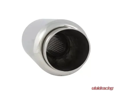 DC Sports 2.25" Stainless Steel Muffler|Silencer w/ Slant Cut Tip - Universal - EX-5016