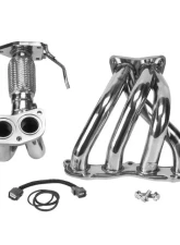 DC Sports 2-Piece 4-2-1 Stainless Steel Header Acura Integra 1994-2001                                     - HHS5022B - Image 4