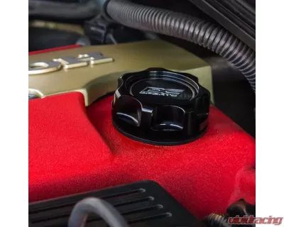 DC Sports M35x4 Aluminum Oil Filler Cap - Black - OC105BK