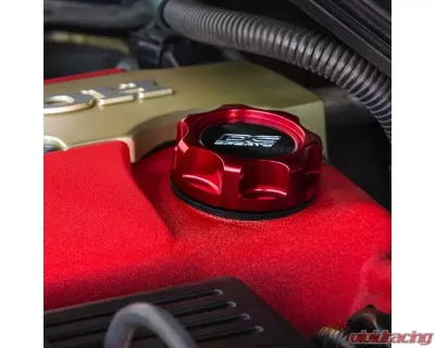 DC Sports M34x4 Aluminum Oil Filler Cap - Red - OC104R