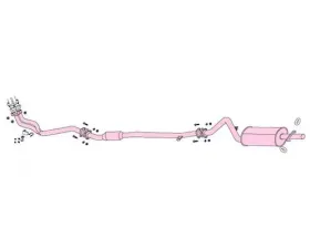 Fujitsubo Legalis R Exhaust System Toyota Corolla 72-74