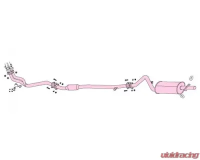 Fujitsubo Legalis R Exhaust System Toyota Corolla 72-74 - 750-22411
