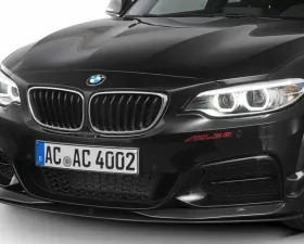 AC Schnitzer Black Front Splitter w/ Middle Rack BMW F22 | F23 2-Series w/ M-Technik SA715