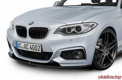 AC Schnitzer Black Front Splitter w/ Middle Rack BMW F22 | F23 2-Series w/ M-Technik SA715 - 5111222350