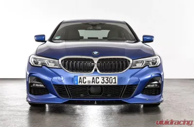 AC Schnitzer Black Front Splitter w/ Middle Rack BMW G20|G21 3-Series w/ M-Aero Package SA715 - 5111320320