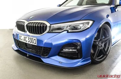AC Schnitzer Black Front Splitter w/ Middle Rack BMW G20|G21 3-Series w/ M-Aero Package SA715 - 5111320320