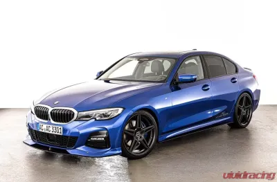 AC Schnitzer Black Front Splitter w/ Middle Rack BMW G20|G21 3-Series w/ M-Aero Package SA715 - 5111320320