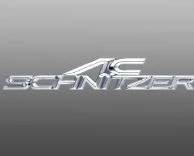 AC Schnitzer Front Grill Nameplate - 160x32mm Silver/Matt Chromed