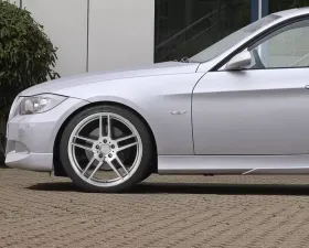 AC Schnitzer Type VIII BiColor Silver Staggered Wheel Set w/ Michelin Tires 20x8.5 BMW E90|E91 2008-2012