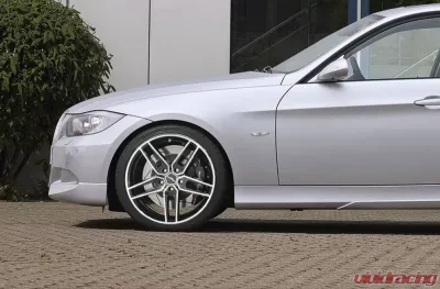 AC Schnitzer Type VIII BiColor Black Wheel Set w/ Continental Mixed Tires 19x8.5 BMW E9x 2005-2010 - 8232904108