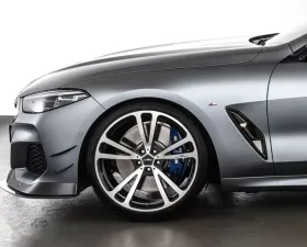 AC Schnitzer AC3 Silver Anthracite FlowForming Staggered Wheel Set w/ Continental Tires 21" BMW G30 | G31 5-Series