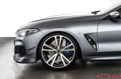 AC Schnitzer AC3 Silver Anthracite FlowForming Staggered Wheel Set w/ Continental Tires 21" BMW G30 | G31 5-Series - 82403147107