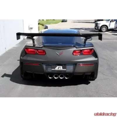 APR Performance GTC-500 74" Carbon Fiber Adjustable Wing w/o Spoiler Delete Chevrolet Corvette C7 2014-2019 - AS-107477