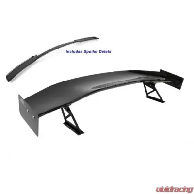 APR Performance GTC-500 74" Carbon Fiber Adjustable Wing w/ Spoiler Delete Chevrolet Corvette C7 2014-2019 - AS-107479