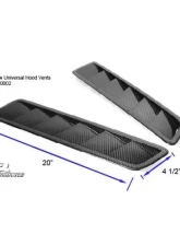 APR Performance Carbon Fiber Universal Fitment Hood Vents Long - CF-100002                                     - CF-100002 - Image 6