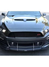 APR Performance Carbon Fiber Front Wind Splitter Roush Ford Mustang S550 2015-2017                                     - CW-201596 - Image 3