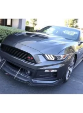 APR Performance Carbon Fiber Front Wind Splitter Roush Ford Mustang S550 2015-2017                                     - CW-201596 - Image 5