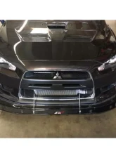 APR Performance Carbon Fiber Front Wind Splitter Mitsubishi Evolution X w/ APR Lip 2008-2016                                     - CW-411066 - Image 3
